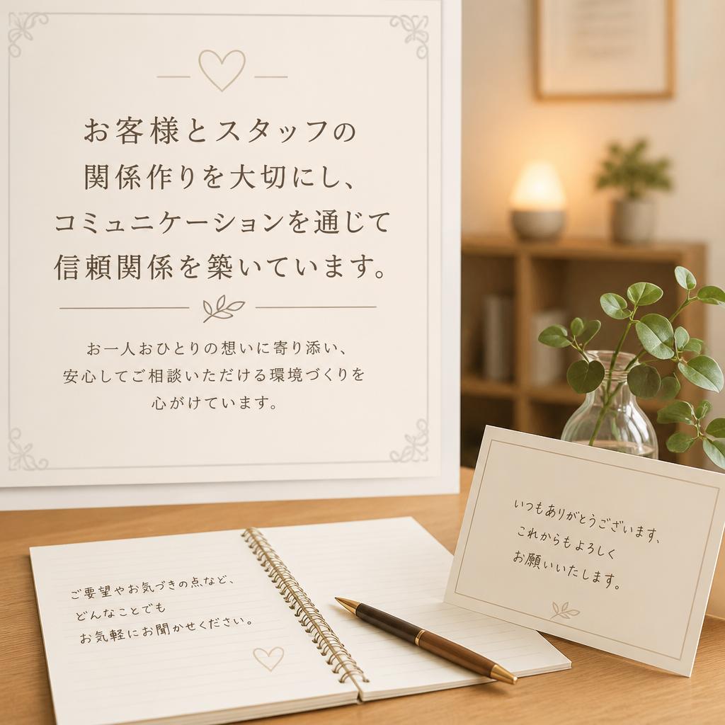 人との繋がりを大事に